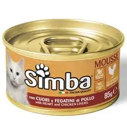 Simba Cat Mousse with Heart and Chicken Livers 85g