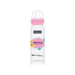 Orthodontic Cleft Lip Narrow Neck Feeding Bottle 240ml (+6) - Pink