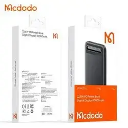 MCDODO POWERBANK 10000MAH Z WYŚWIETLACZEM 3X USB USB-C 22,5W + KABEL USB-C