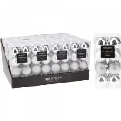 Koopman Xmas Ball 16X 50Mm Silver