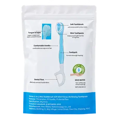 Mini Toothbrush with Mint Flavor 26Pcs _ Yiwu
