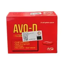 AVO-D FOR COLD COUGHT & FLU 20SOFT GELATIN CAPSULE