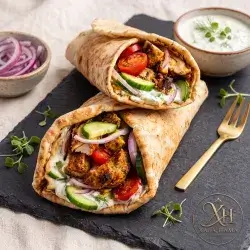 Chicken Shawarma in Flatbread