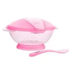 Feeding Bowl With Spoon (4m+) - Pink
