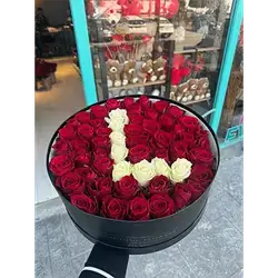 Box and Natural Flowers