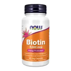 Now biotin 5.000mcg 60veg capsule