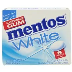 CHEWING GUM Mentos white SWEET MINT 8 PIECES