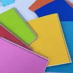  Plastic colors notebook book - 5 parts -A4-colorful
