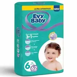 Evy Baby Diapers size 6 - From (16+ Kg) - 62 Pieces