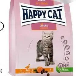 Happy Cat Dry Food For 4 Months To 12 Months With Farm Duck Flavor (1300 Grams)