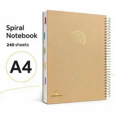 NOTEBOOK A4,240 sheet ,carton cover.