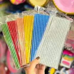 Plexible juice straw 24 pc