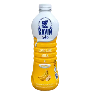 Kavin Banana Flavored Milk, 1L Bottle