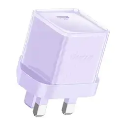 Mcdodo CH-376-MDD 20W GaN USB-C PD Fast Charger – Single Port, UK Plug, Purple
