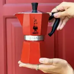 Moka express red 6 cup