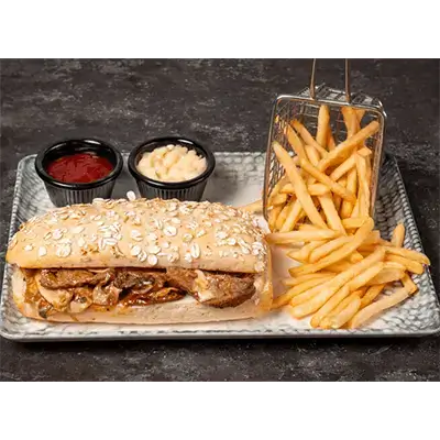 Beef Stroganoff Sandwich