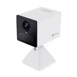 EZVIZ CB2 4G Wi-Fi Smart Home Battery Camera & Power Partner Kit - White