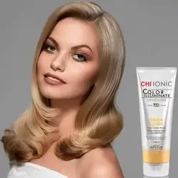 CHI Ionic Color Illuminate GOLDEN BLONDE color conditioner (golden blonde), 251 ml