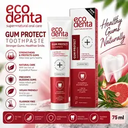 Eco Denta Gum Protect Toothpaste — Tea Tree Oil & Grapefruit Flavour, Fluoride-Free, 75 ml