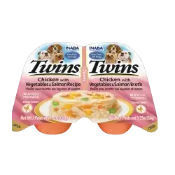 Inaba Twin Packs - With Chicken & Vegetables & Salmon 70g