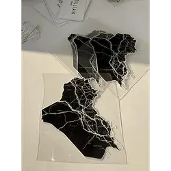 Iraq Map Black