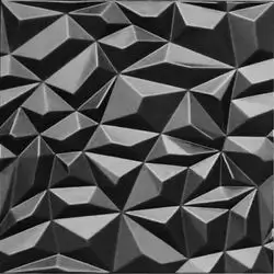 3D Wall Panels Matt Black D101