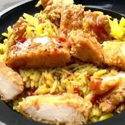 Chicken Strips Rizo With Cheese