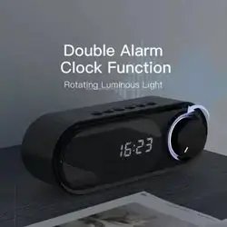 Bluetooth Wireless Cloth Speaker with Digital Alarm Clock