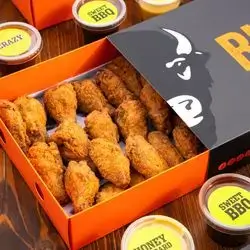 Breaded Wings 60 Pieces Served With 6 Sauces