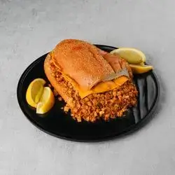 Chicken Tantuni With Cheese French Bun
