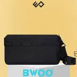 BWOO Polyester Casual Crossbody Bag for Outdoor - Black