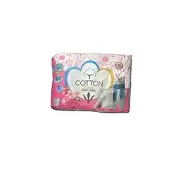 Cotton 3Ply Deluxe Paper Towel, 6 Rolls