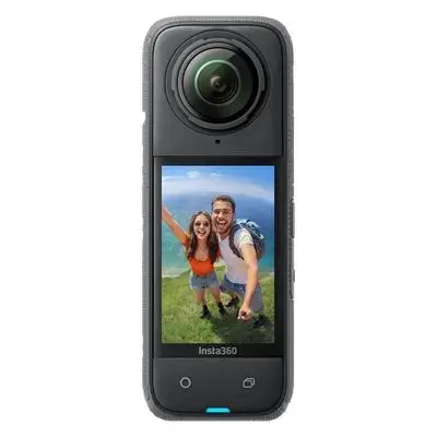 Insta360 X4-8K Waterproof 360 Action Camera, 4K Wide-Angle Video, Invisible Selfie Stick Effect, Removable Lens Guards, 135 Min Battery Life, AI Editing, Stabilization, for Sports, Travel, Outdoor