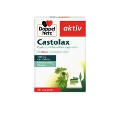 Doppelherz aktiv Castolax 1000mg castor oil 20 capsules