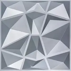 3D Wall Panels Brilliant Silver D094