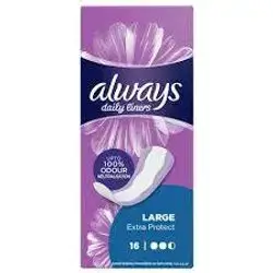 Always Daily Large Extra Protect Pads 16pcs