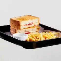 Sausage And Cheese Toast