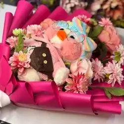 Handmade flower +duck