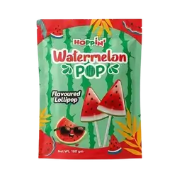 Watermelon Pop Flavoured Lollipop 15 Pcs 180g _ Hoppin