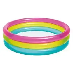 INTEX 57104NP - Inflatable pool 3 rings transparent 86x86x25 cm - 63 l