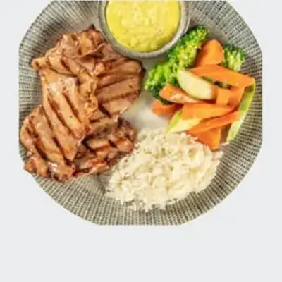 Chicken Slice With Mustard Sauce