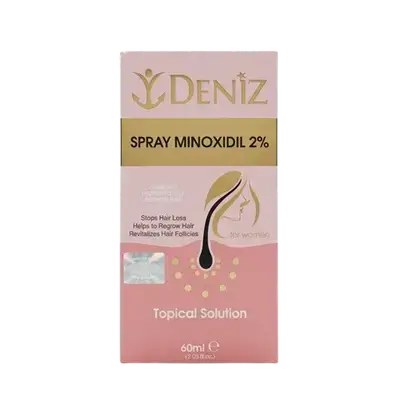 Spray Minoxidil 2% Topical Solution 60ml _ DENIZ