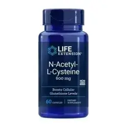 LIFE EXTENSION N-Acetyl-L-Cysteine 600mg 60 vcaps