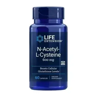 LIFE EXTENSION N-Acetyl-L-Cysteine 600mg 60 vcaps