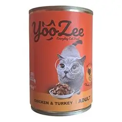 YooZee Adult Wet Cat Food Can - Chicken and Turkey