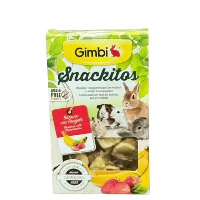Gimbi Snackitos Strawberries with Banana 60g