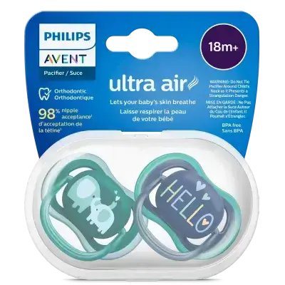 Philips Avent Soother Ultra Air 18m+ Elephant