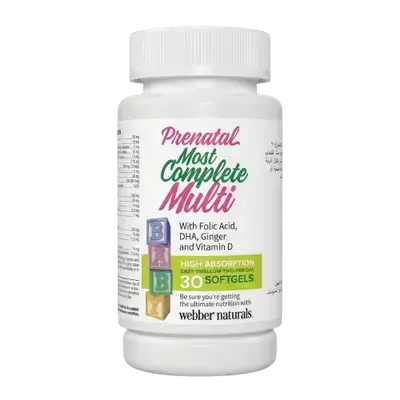 Prenatal Most Complete Multi 30 Softgels _ Webber Natural