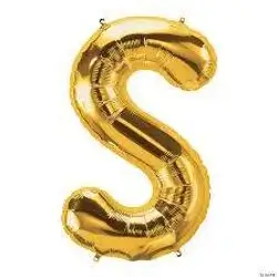 balloon letter S