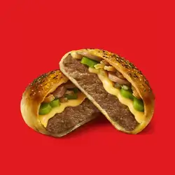 Mushroom Burger With Cheese